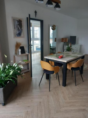 Apartament w centrum z panoramą miasta